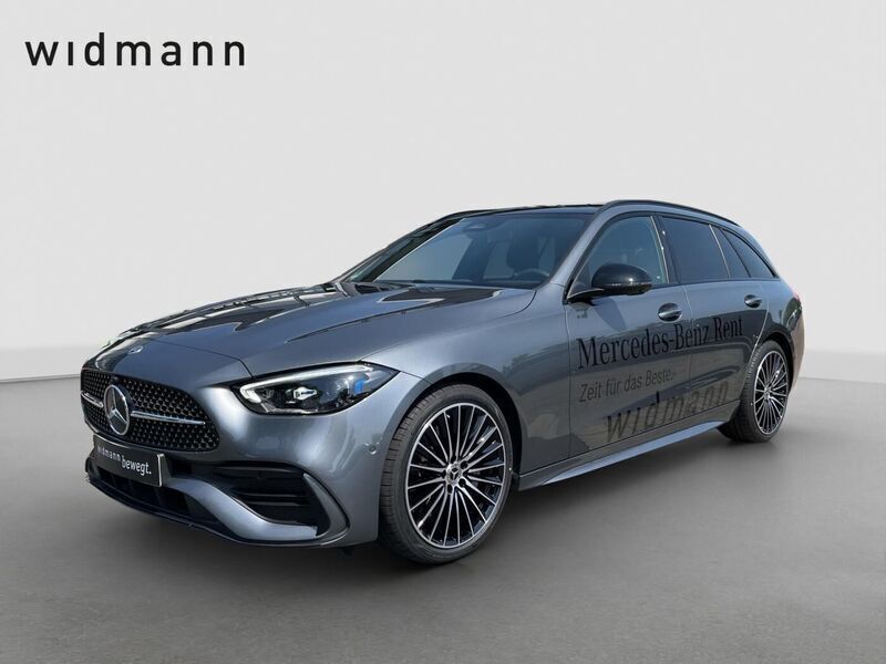 Metalliclack selenitgrau Gebraucht 2024 Mercedes C220 Night Kombi | 52.750 € - Bild 1/4