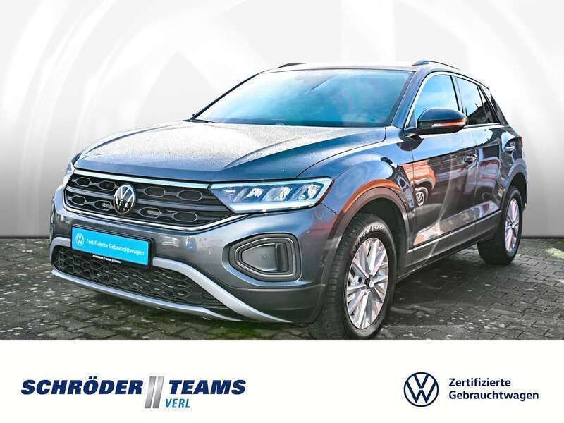 Indiumgrau metallic Gebraucht 2024 VW T-Roc Life SUV | 22.780 € (Guter Preis) - Bild 1/4