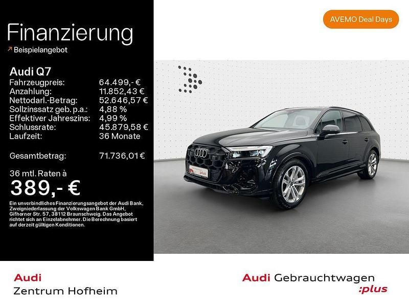 Schwarz Gebraucht 2024 Audi Q7 S-Line SUV | 64.499 € (Guter Preis) - Bild 1/3