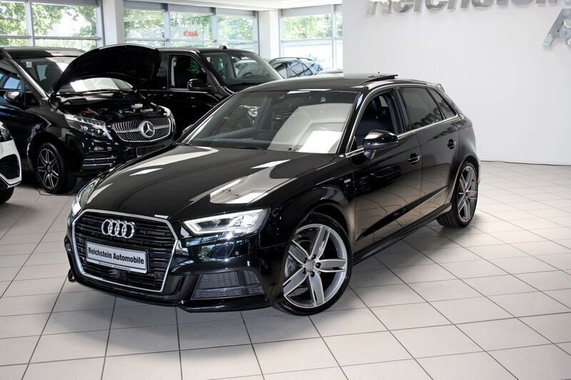 Mythosschwarz metallic Gebraucht 2016 Audi A3 S-Line Limousine | 20.980 € (Fairer Preis) - Bild 1/4