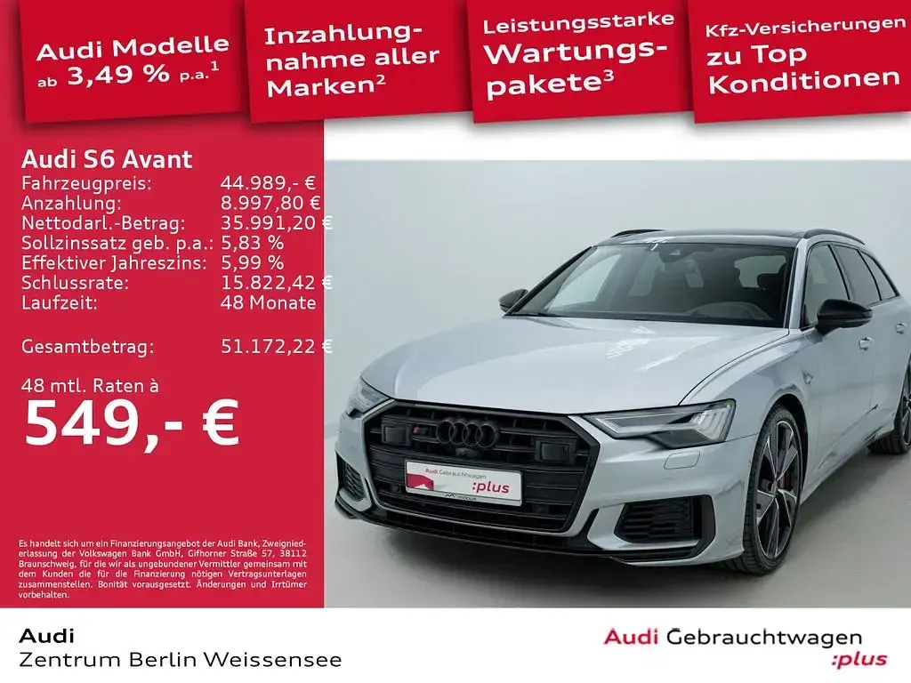 Gebraucht Audi S6 Ambiente 344 PS (253 kW) 2023 Florettsilber metallic Kombi