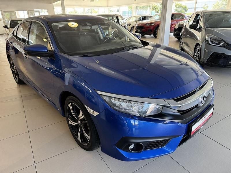 Brillant sporty blue metallic Gebraucht 2019 Honda Civic Executive Limousine | 18.890 € (Fairer Preis) - Bild 1/4