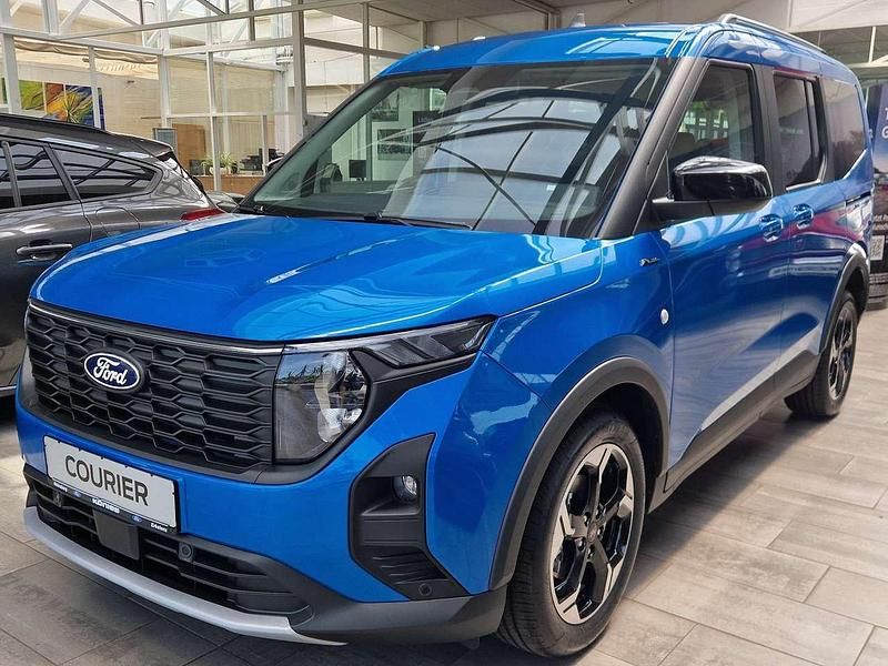 Neu Ford Tourneo Courier Active 125 PS (91 kW) 2025 Digital aqua blue Van / Kleinbus