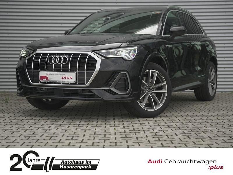 Mythosschwarz metallic Gebraucht 2024 Audi Q3 S-line plus SUV | 54.990 € - Bild 1/4