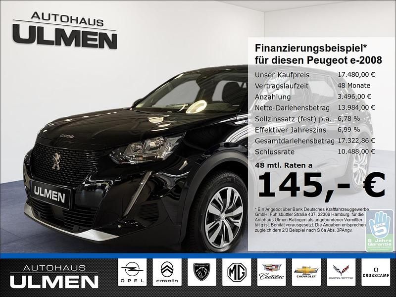 Schwarz Gebraucht 2022 Peugeot e-2008 Active SUV | 17.480 € (Fairer Preis) - Bild 1/4