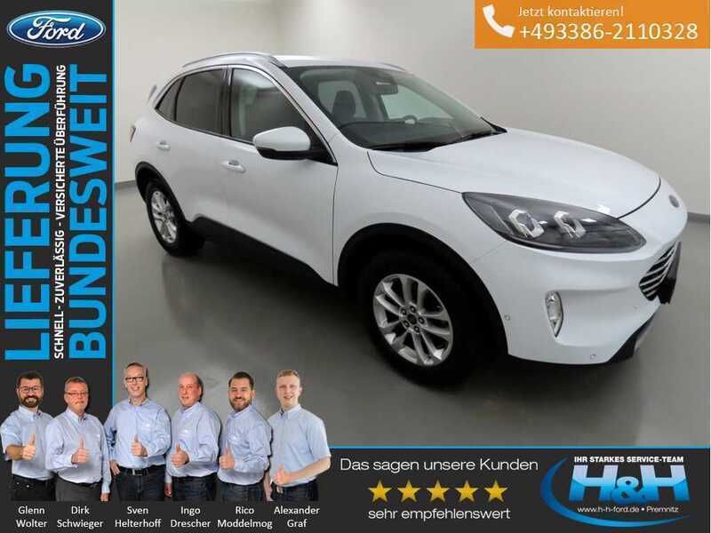 Frostweiß Gebraucht 2021 Ford Kuga Titanium SUV | 23.440 € (Fairer Preis) - Bild 1/4