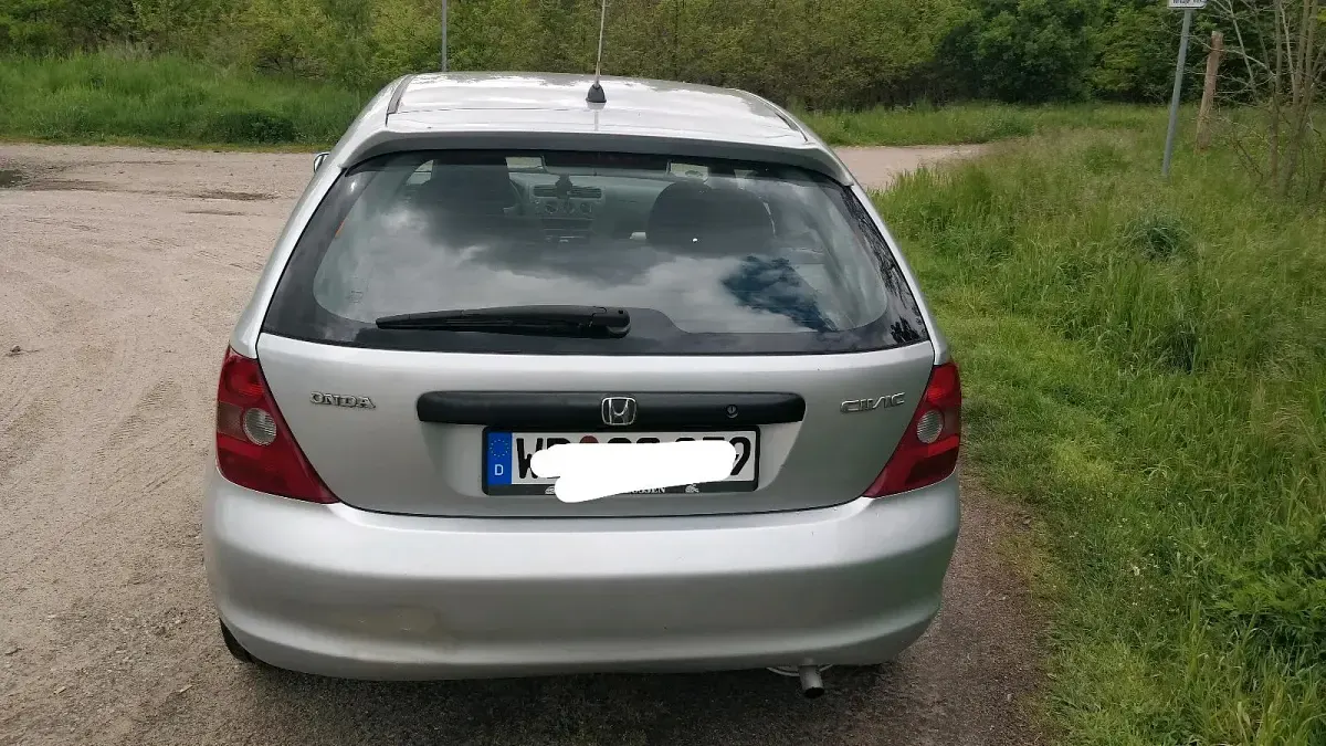Gebraucht Honda Civic 90 PS (66 kW) 2003 Silber Kleinwagen
