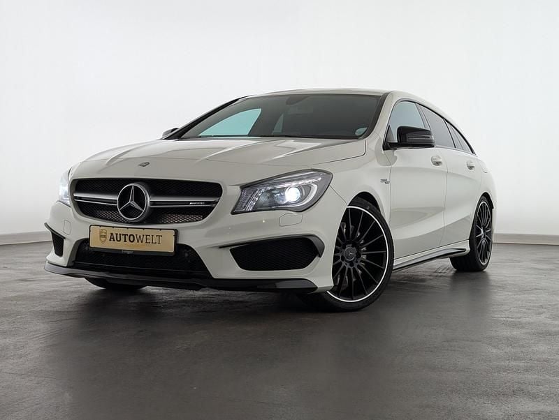 Gebraucht Mercedes CLA45 AMG Shooting Brake AMG 381 PS (280 kW) 2015 Calcitweiss/zirrusweiss Kombi