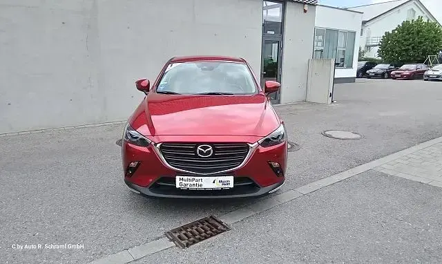 Gebraucht Mazda CX-3 Sports-Line 121 PS (88 kW) 2019 Magmarot metallic (metallic) SUV