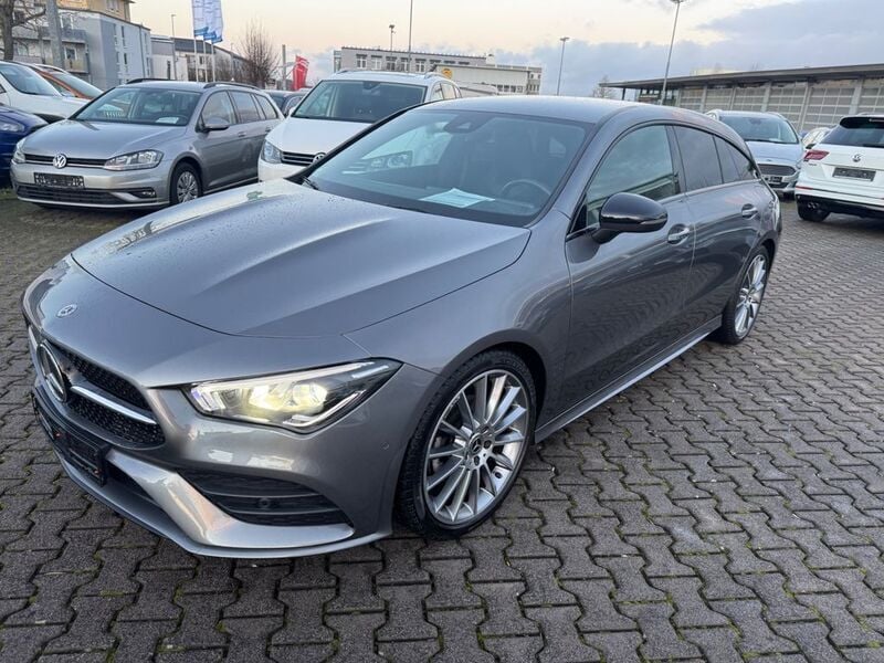 Grau Gebraucht 2021 Mercedes CLA200 Shooting Brake AMG Kombi | 24.990 € (Superpreis) - Bild 1/4