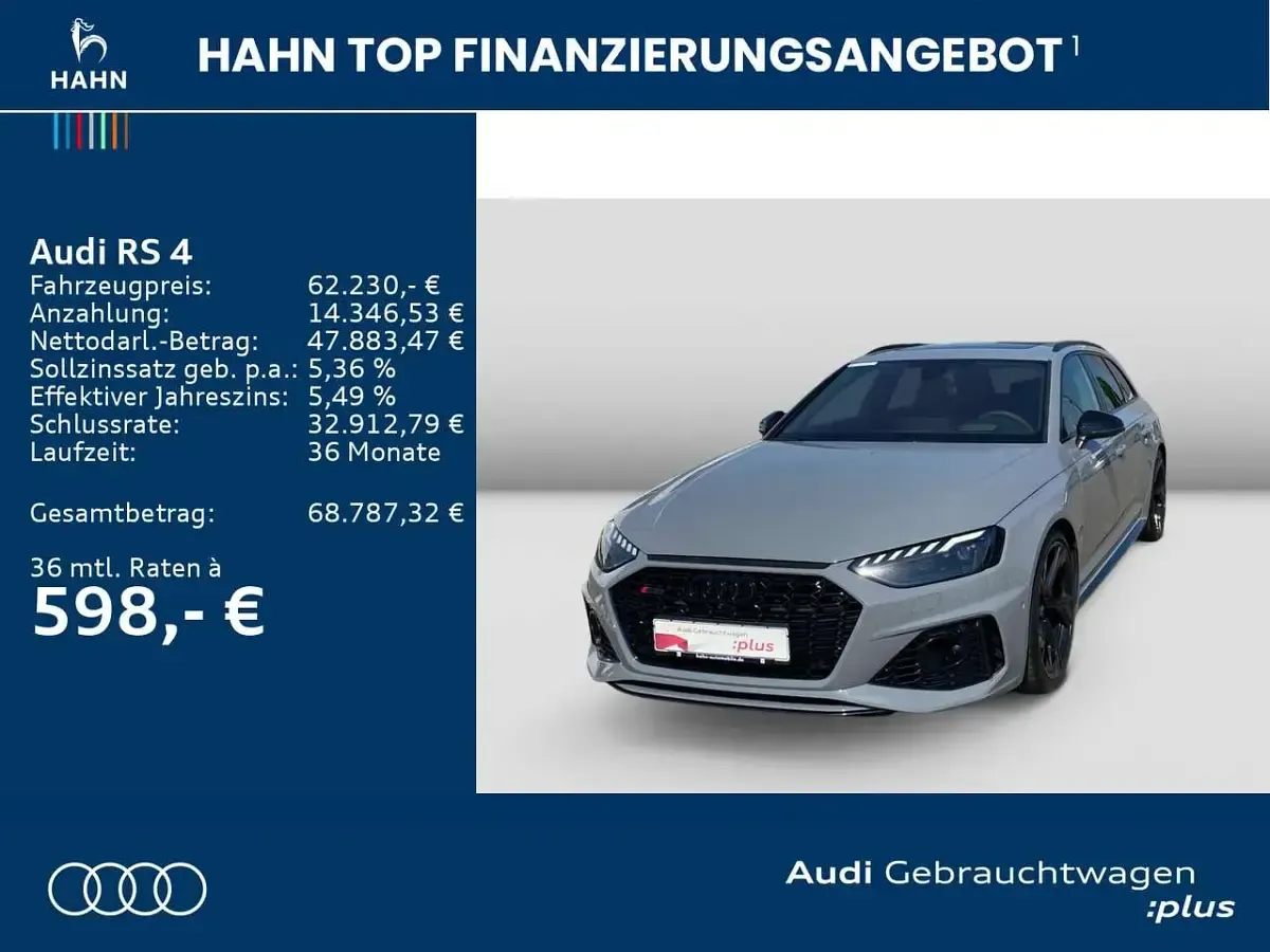Gebraucht Audi RS4 Comfort 450 PS (330 kW) 2023 Nardograu Kombi