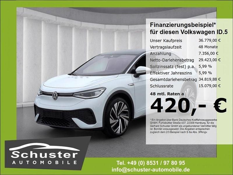 Weiss Gebraucht 2023 VW ID.5 Pro SUV | 36.779 € (Etwas zu teuer) - Bild 1/4