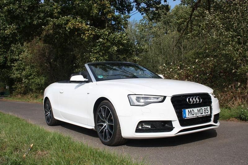 Weiß Gebraucht 2015 Audi A5 Cabriolet S-Line Cabrio | 14.900 € (Fairer Preis) - Bild 1/4