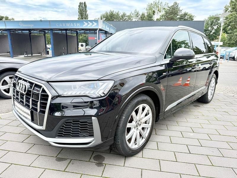 Schwarz Gebraucht 2021 Audi Q7 S-Line SUV | 49.999 € (Superpreis) - Bild 1/4