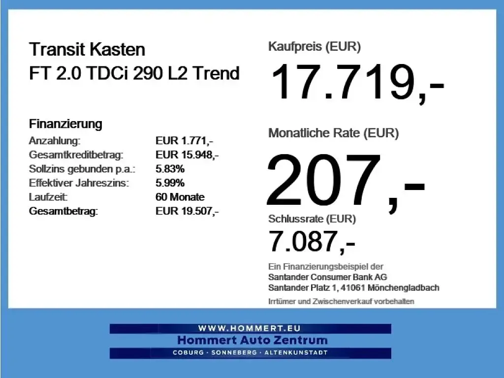 Occasion Ford Transit Trend 105 ch (77 kW) 2022 Gris Van
