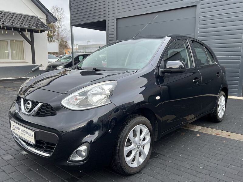 Schwarz Gebraucht 2014 Nissan Micra Acenta Kleinwagen | 8.470 € (Etwas zu teuer) - Bild 1/4