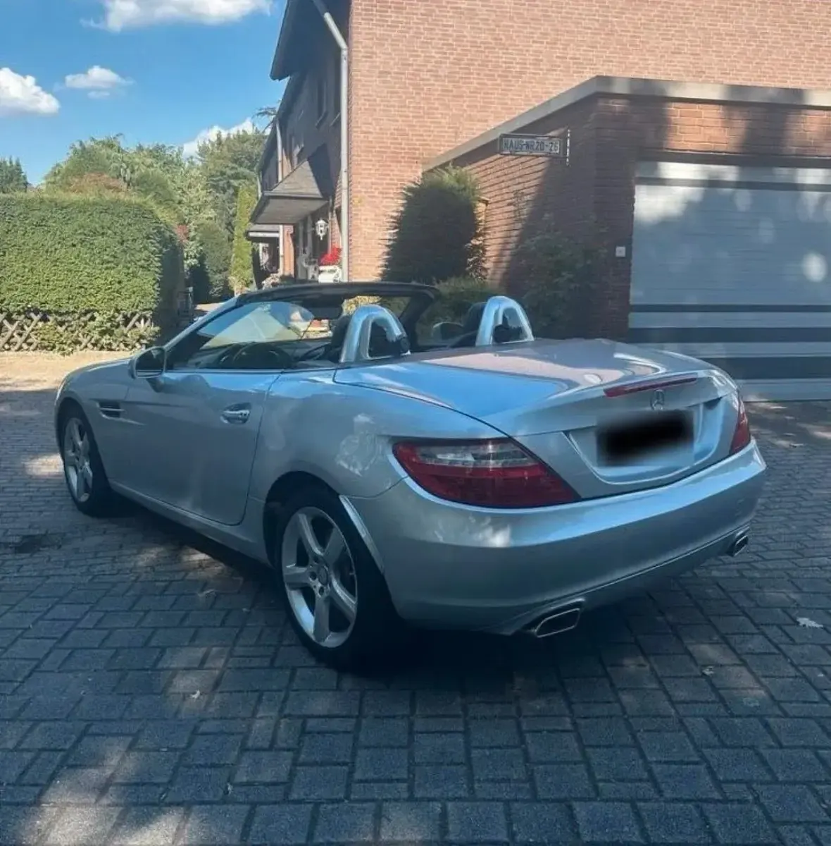 Gebraucht Mercedes SLK250 204 PS (150 kW) 2013 Silber Cabrio