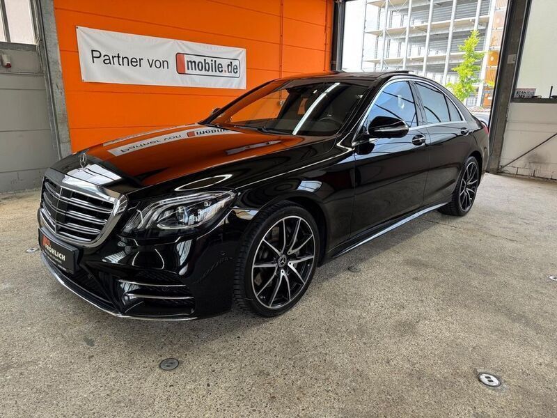 Obsidianschwarz metalliclack Gebraucht 2018 Mercedes S560 AMG line Limousine | 46.999 € (Superpreis) - Bild 1/4