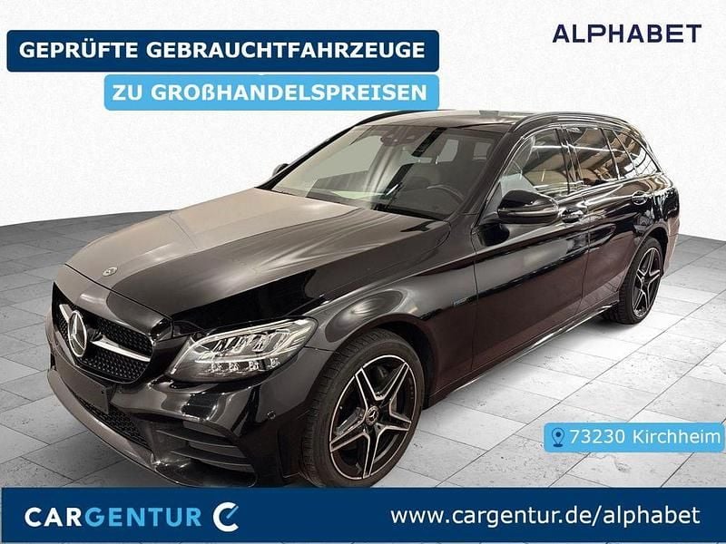 Schwarz Gebraucht 2021 Mercedes C300e AMG line Limousine | 23.297 € (Fairer Preis) - Bild 1/2