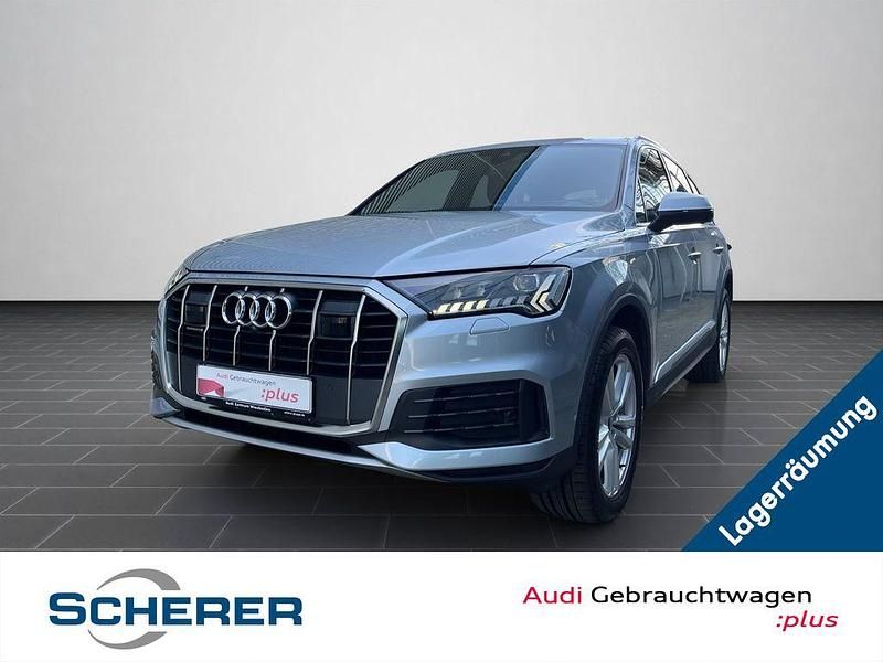 Satellitsilber metallic Gebraucht 2023 Audi Q7 Ambiente SUV | 59.880 € - Bild 1/3