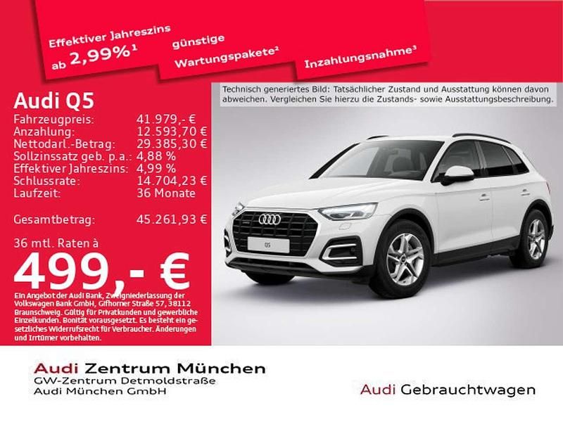 Weiß Gebraucht 2023 Audi Q5 S-Line SUV | 41.979 € (Guter Preis) - Bild 1/2