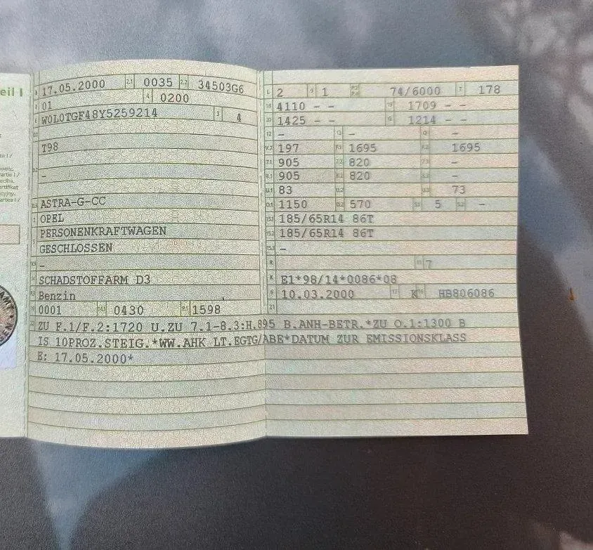 Gebraucht Opel Astra 2000 Grau Kombi