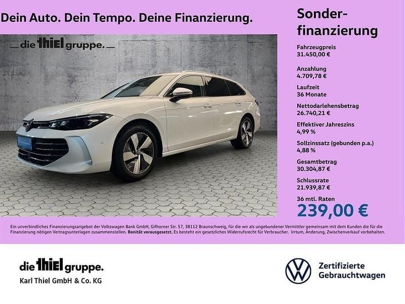 Weiß Gebraucht 2024 VW Passat Business Kombi | 29.950 € (Superpreis) - Bild 1/4