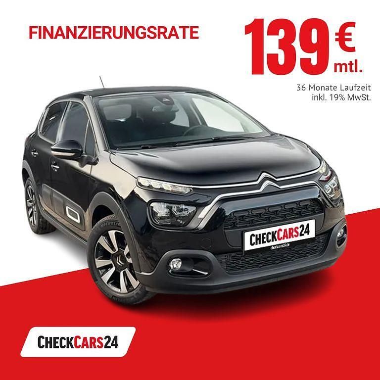 Lackierung schwarz perla nera/ Gebraucht 2024 Citroën C3 PureTech Kleinwagen | 15.990 € (Superpreis) - Bild 1/4