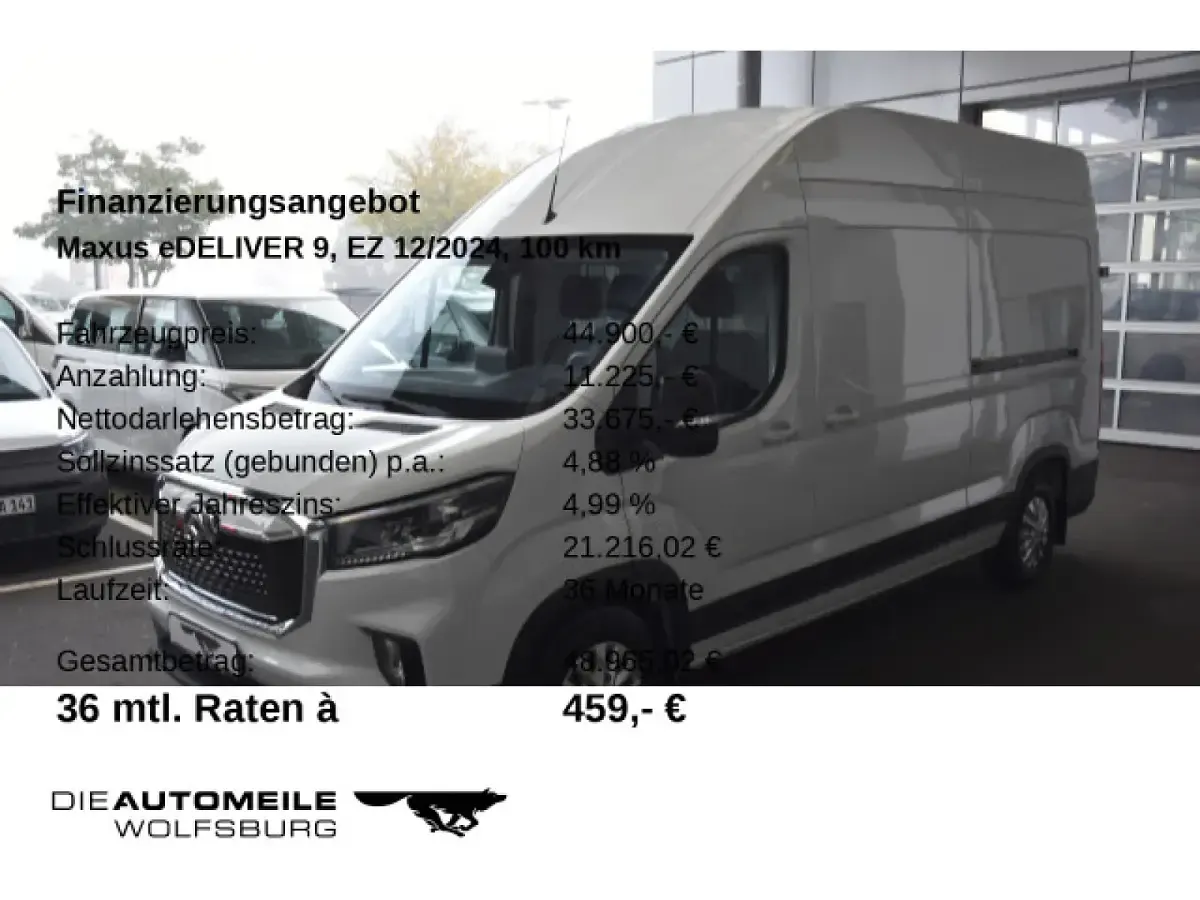 Gebraucht Maxus eDeliver 9 150 kW (204 PS) 2024 Weiß (warm white) Van