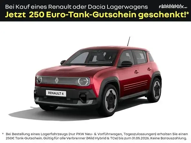 Ny Renault 4 E-Tech Evolution 89 kW (122 HK) 2026 Rød SUV