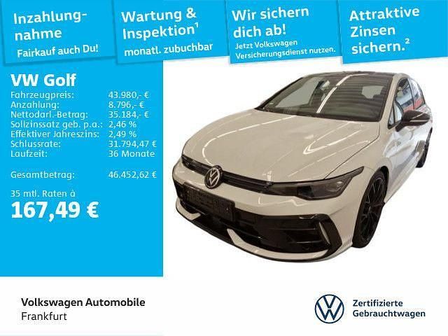 Pure white/schwarz Gebraucht 2025 VW Golf VIII R Limousine | 43.980 € (Guter Preis) - Bild 1/4