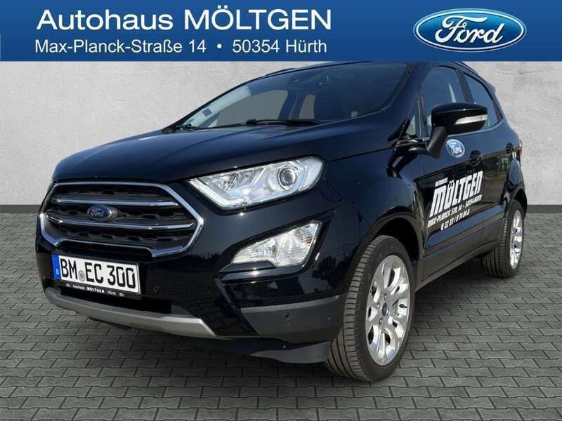 Obsidianschwarz metallic Gebraucht 2022 Ford Ecosport Titanium SUV | 19.990 € (Fairer Preis) - Bild 1/4