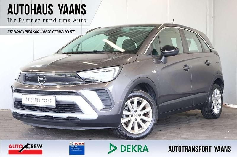 Mondstein grau/e:vulkan grau Gebraucht 2021 Opel Crossland X Elegance SUV | 10.289 € (Superpreis) - Bild 1/4