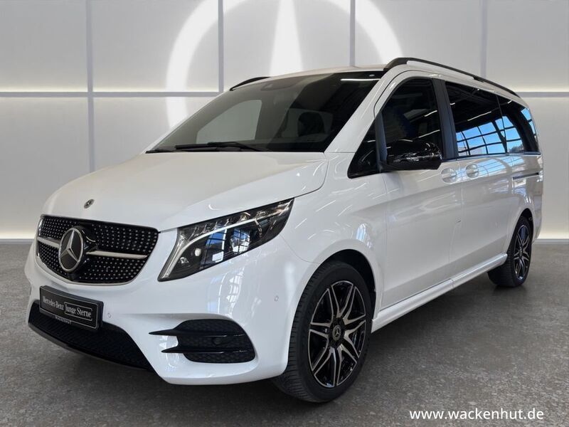 Bergkristallweiß metallic Gebraucht 2023 Mercedes V250 AMG Van / Kleinbus | 67.900 € (Teuer) - Bild 1/4