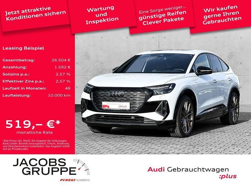 Gletscherweiß metallic Gebraucht 2025 Audi Q4 Sportback e-tron Ambiente SUV | 53.750 € (Teuer) - Bild 1/4