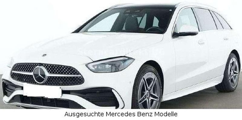 Polarweiß Gebraucht 2024 Mercedes C300e AMG Kombi | 46.890 € (Fairer Preis) - Bild 1/4