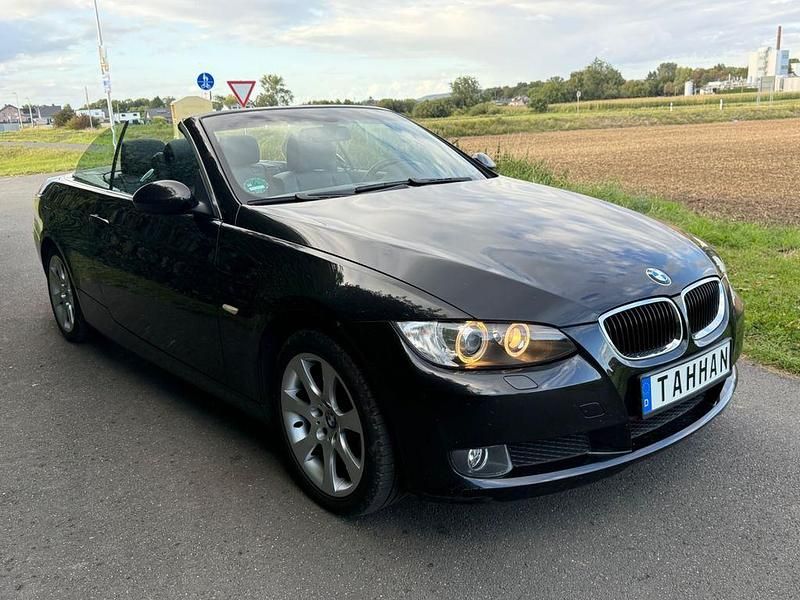 Schwarz Gebraucht 2008 BMW 320 Cabriolet Sport Line Cabrio | 7.490 € (Superpreis) - Bild 1/4