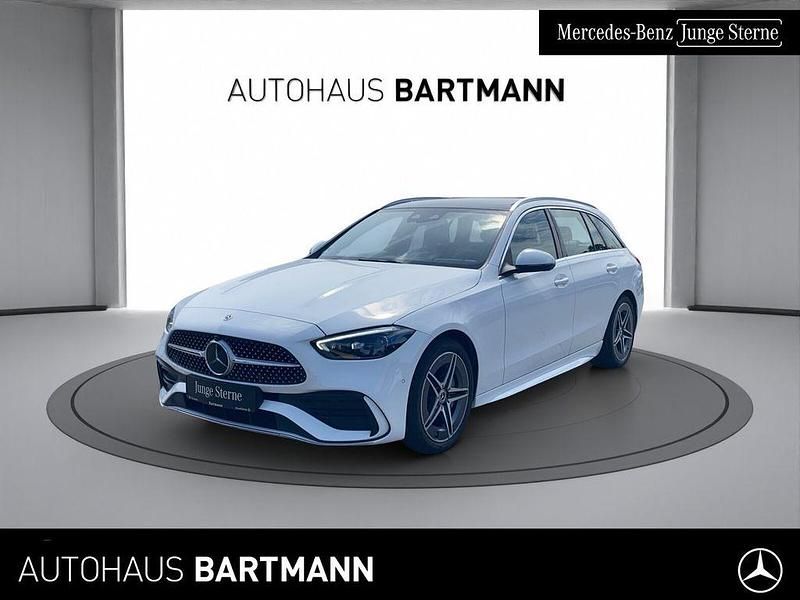 Polarweiß Gebraucht 2022 Mercedes C200 AMG Kombi | 39.800 € (Teuer) - Bild 1/4
