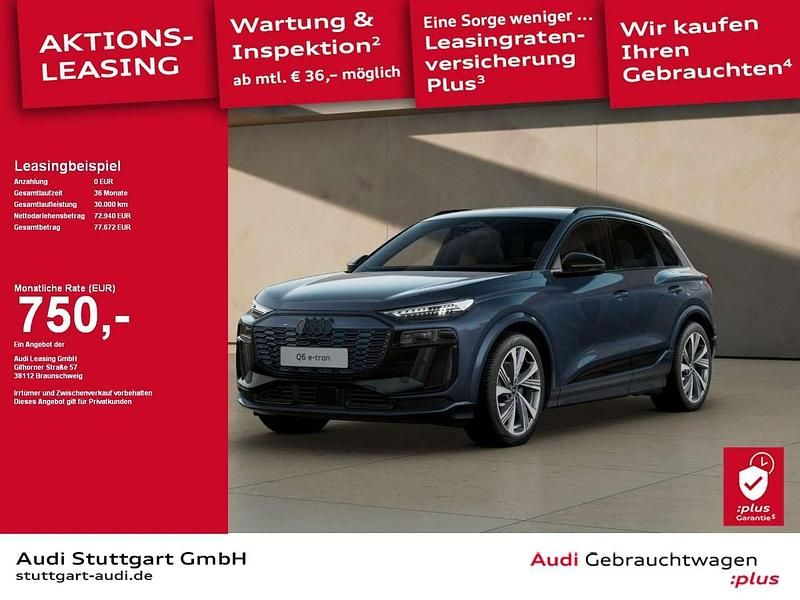 Plasmablau metallic Gebraucht 2025 Audi Q6 e-tron Ambiente SUV | 72.940 € (Superpreis) - Bild 1/2