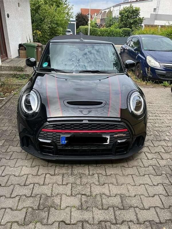 Schwarz Gebraucht 2022 Mini John Cooper Works Cabriolet Cabrio | 32.900 € (Fairer Preis) - Bild 1/4