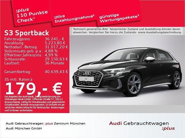 Schwarz Gebraucht 2024 Audi S3 Sport Limousine | 36.241 € (Superpreis) - Bild 1/1