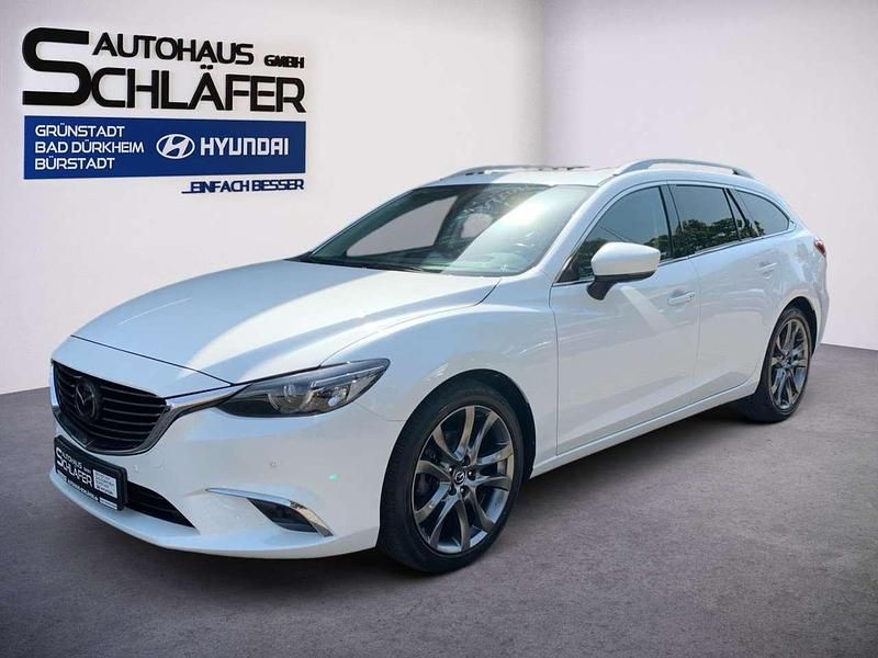 Snowflake white pearl Gebraucht 2018 Mazda 6 Kombi | 19.890 € (Guter Preis) - Bild 1/4