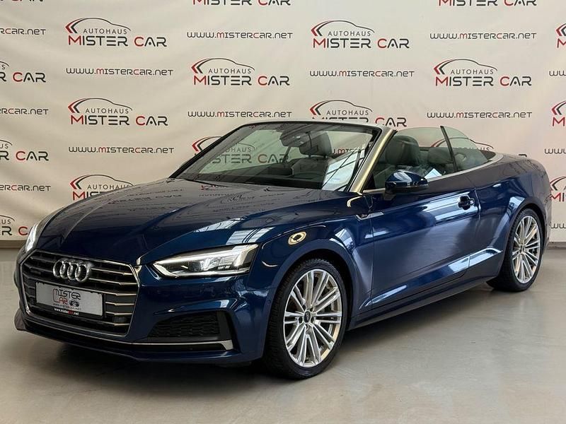 Blau Gebraucht 2017 Audi A5 Cabriolet S-Line Cabrio | 26.980 € (Fairer Preis) - Bild 1/4