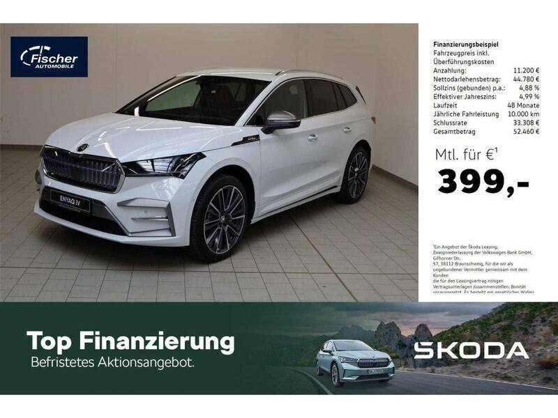 Weiß Neu 2025 Skoda Enyaq iV LAURIN & KLEMENT SUV | 55.980 € (Etwas zu teuer) - Bild 1/4