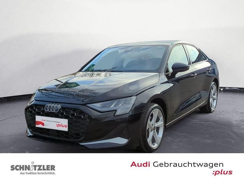 Mythosschwarz metallic Gebraucht 2025 Audi A3 Advanced Plus Limousine | 33.980 € (Teuer) - Bild 1/4