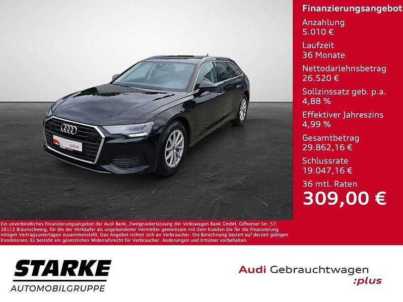 Brillantschwarz Gebraucht 2022 Audi A6 Premium Kombi | 31.530 € (Guter Preis) - Bild 1/4
