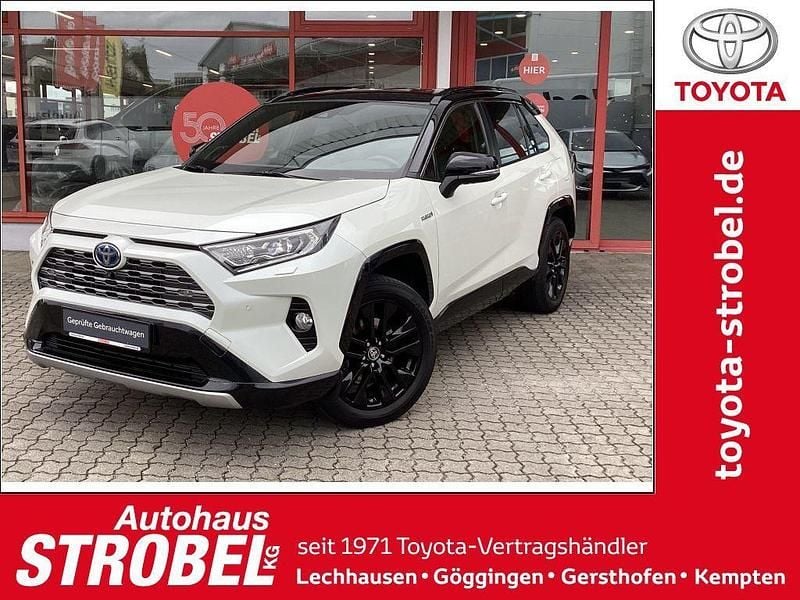 Novaweiß perleffekt / dach schwarz Gebraucht 2020 Toyota RAV4 Hybrid Style SUV | 31.990 € (Teuer) - Bild 1/4