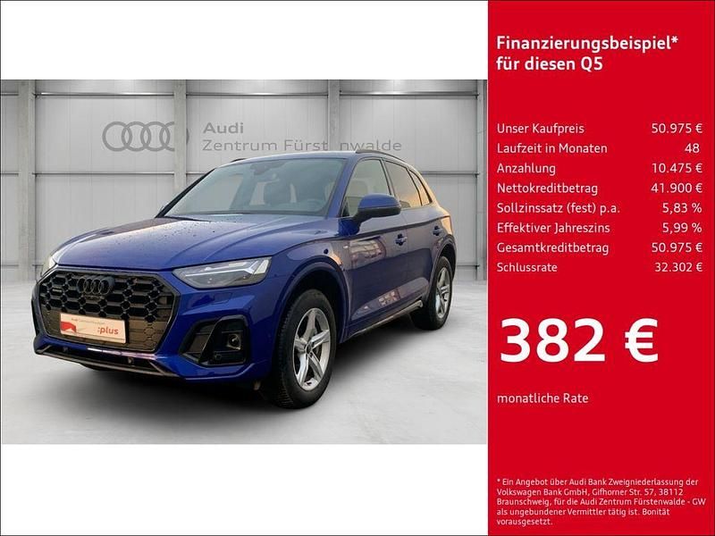 Blau Gebraucht 2023 Audi Q5 S-Line SUV | 50.975 € (Fairer Preis) - Bild 1/4