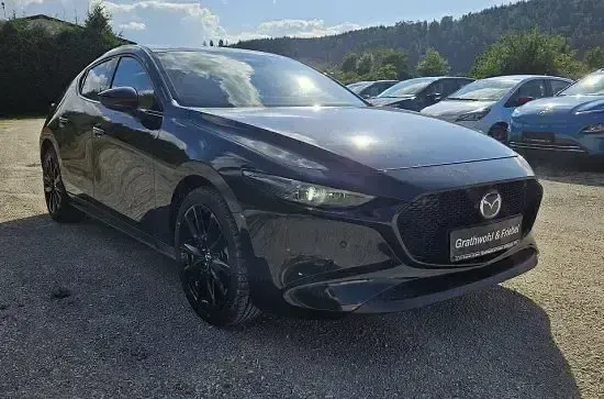 Neu Mazda 3 Exclusive-Line 186 PS (136 kW) 2025 Schwarz Kleinwagen