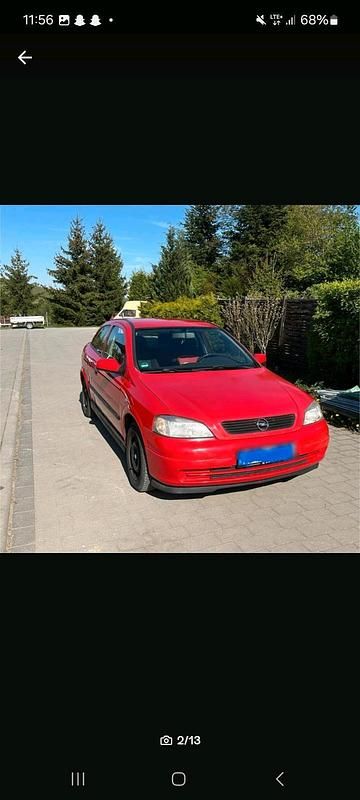 Rot Gebraucht 1998 Opel Astra Limousine | 1.000 € (Guter Preis) - Bild 1/4